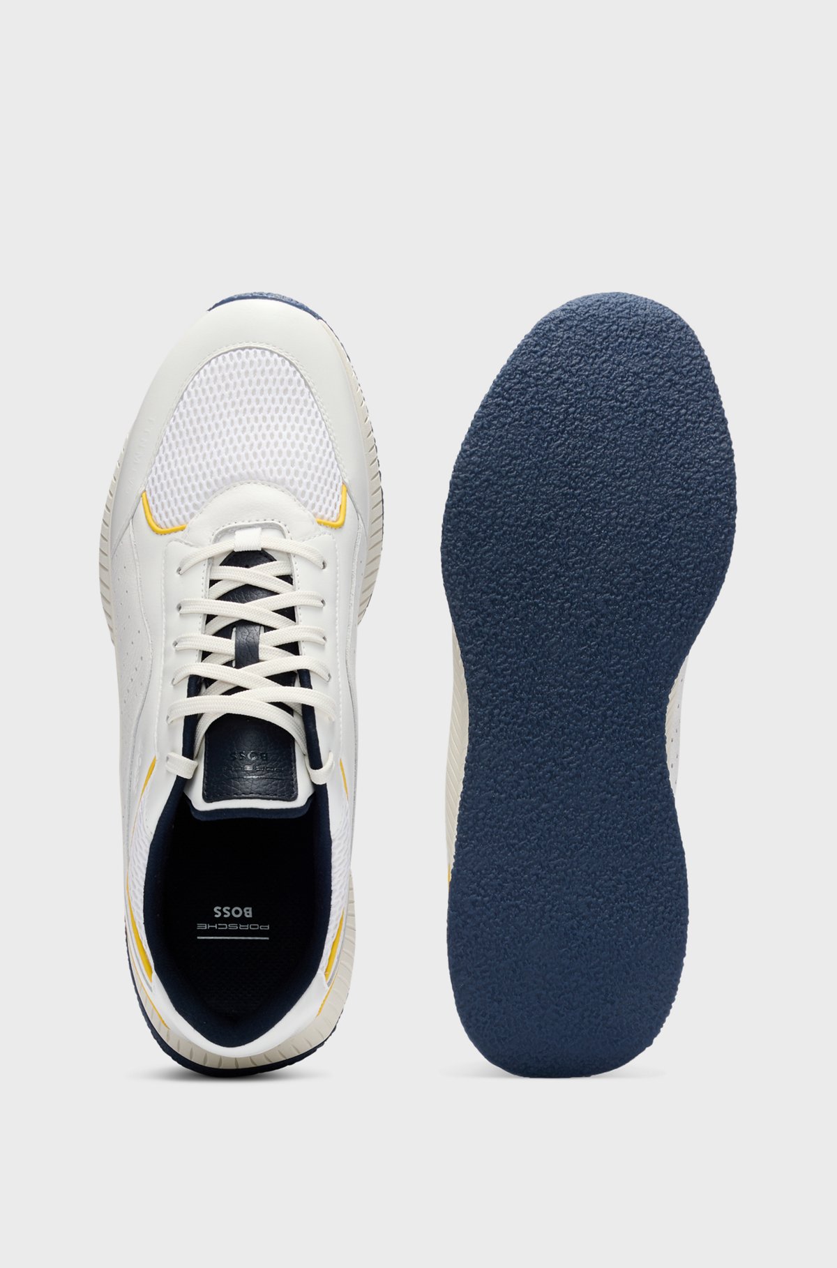 BOSS - Porsche x BOSS パンチングレザー スニーカー リッジ BOSS - Porsche x BOSS パンチングレザー スニーカー リッジ
