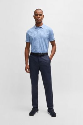 Suede trainers with stitched details, Dark Blue