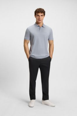 Faux-leather trainers with gold-tone branding, White