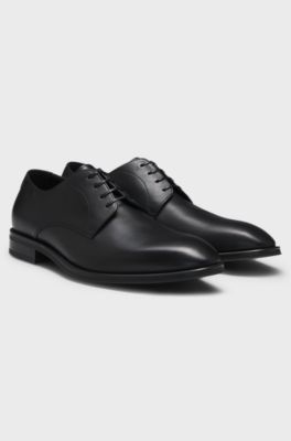 Scarpe Derby in pelle realizzate in Italia, Nero