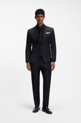 Italian-made Derby shoes in leather, Black