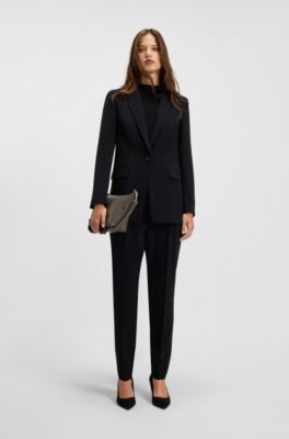 Grained-leather crossbody bag with logo lettering, Dark Brown