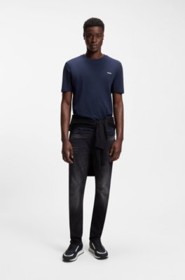 Hugo Mixed-material trainers with branded accents låga sneakers herr – bild 2