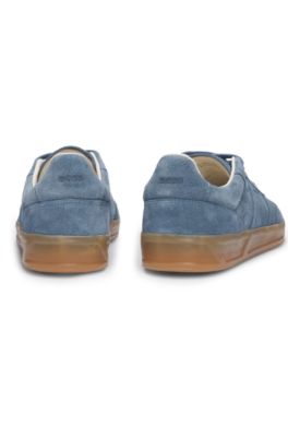 Deportivas de ante con suela de goma, Azul