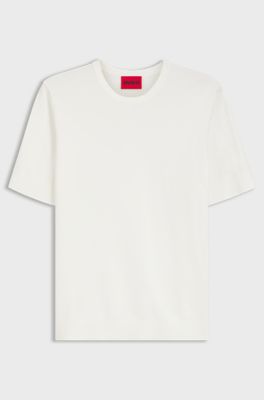 Slim-fit knit sweater, Natural