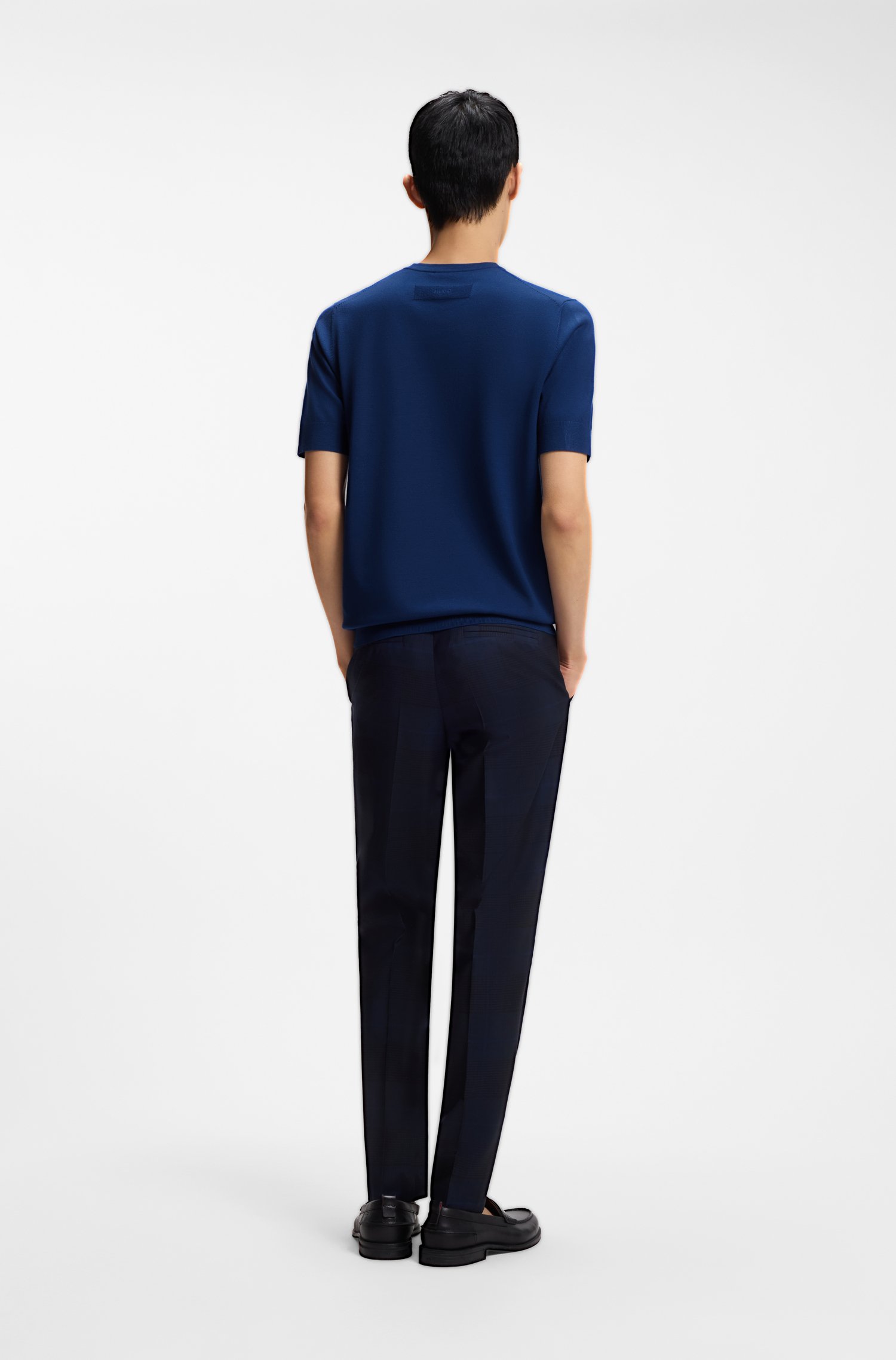 Hugo Slim-fit knitted sweater t-shirts herr – bild 3