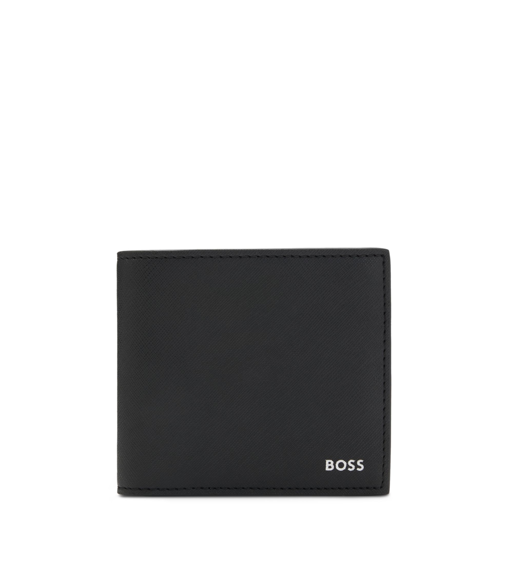 Geldbörse mit silberfarbenem Folien-Logo