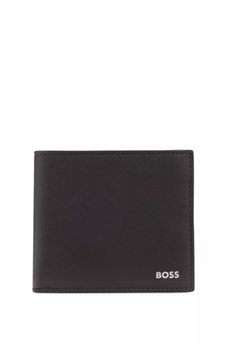 Wallet with silver-foil logo