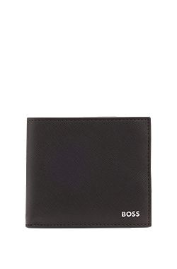 Wallet with silver-foil logo