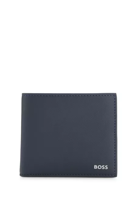 Wallet with silver-foil logo