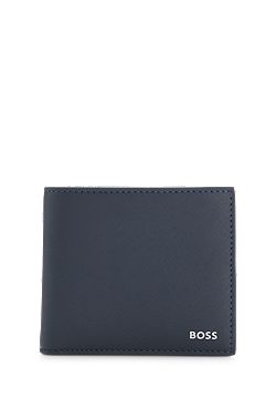 Wallet with silver-foil logo