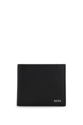 Billfold wallet with foil-embossed logo
