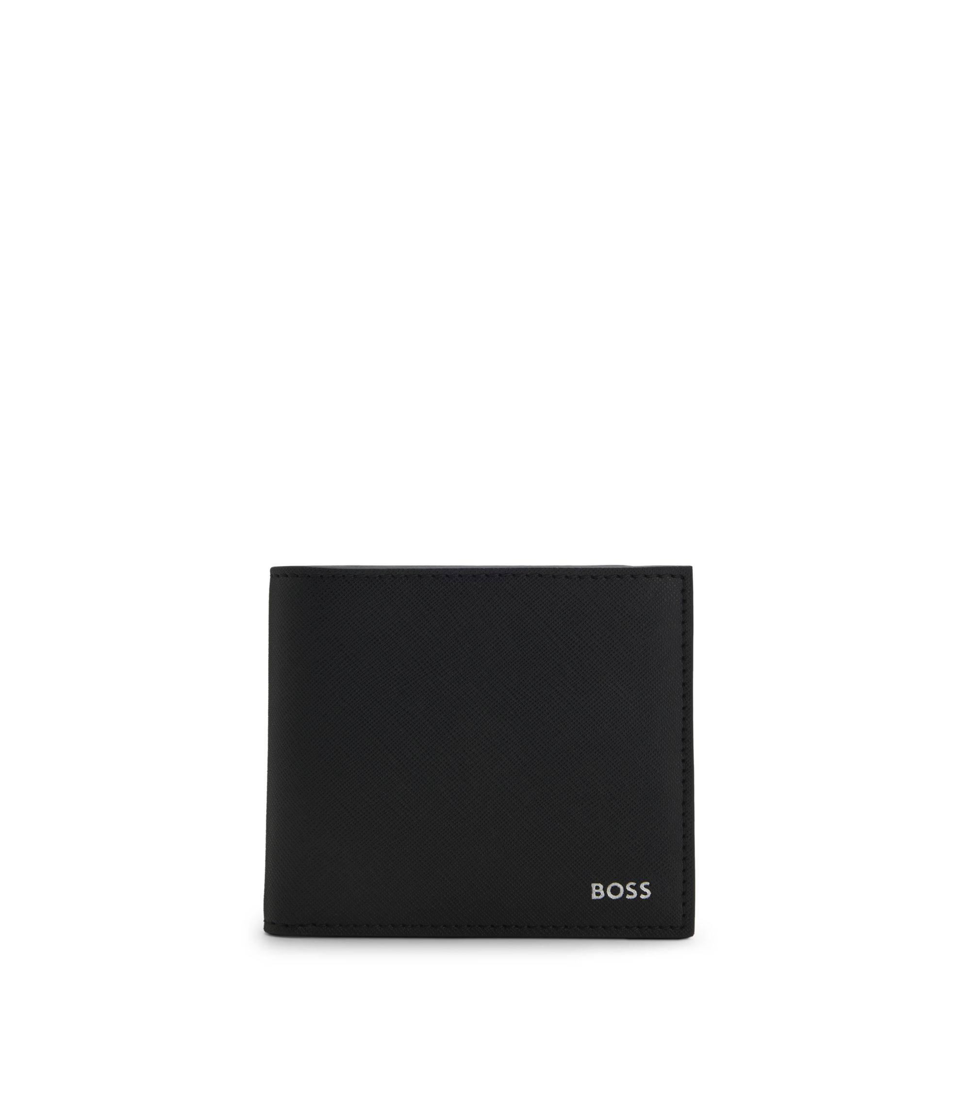 Klapp-Geldbörse mit Folien-Logo-Prägung