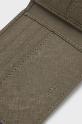 Billfold wallet with foil-embossed logo, Dark Green