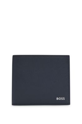Billfold wallet with foil-embossed logo, Dark Blue