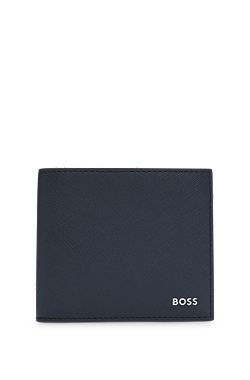 Billfold wallet with foil-embossed logo