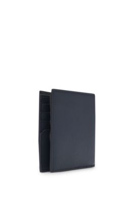 Billfold wallet with foil-embossed logo, Dark Blue