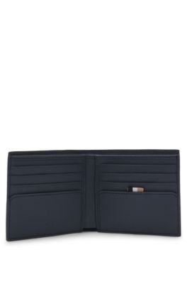 Billfold wallet with foil-embossed logo, Dark Blue