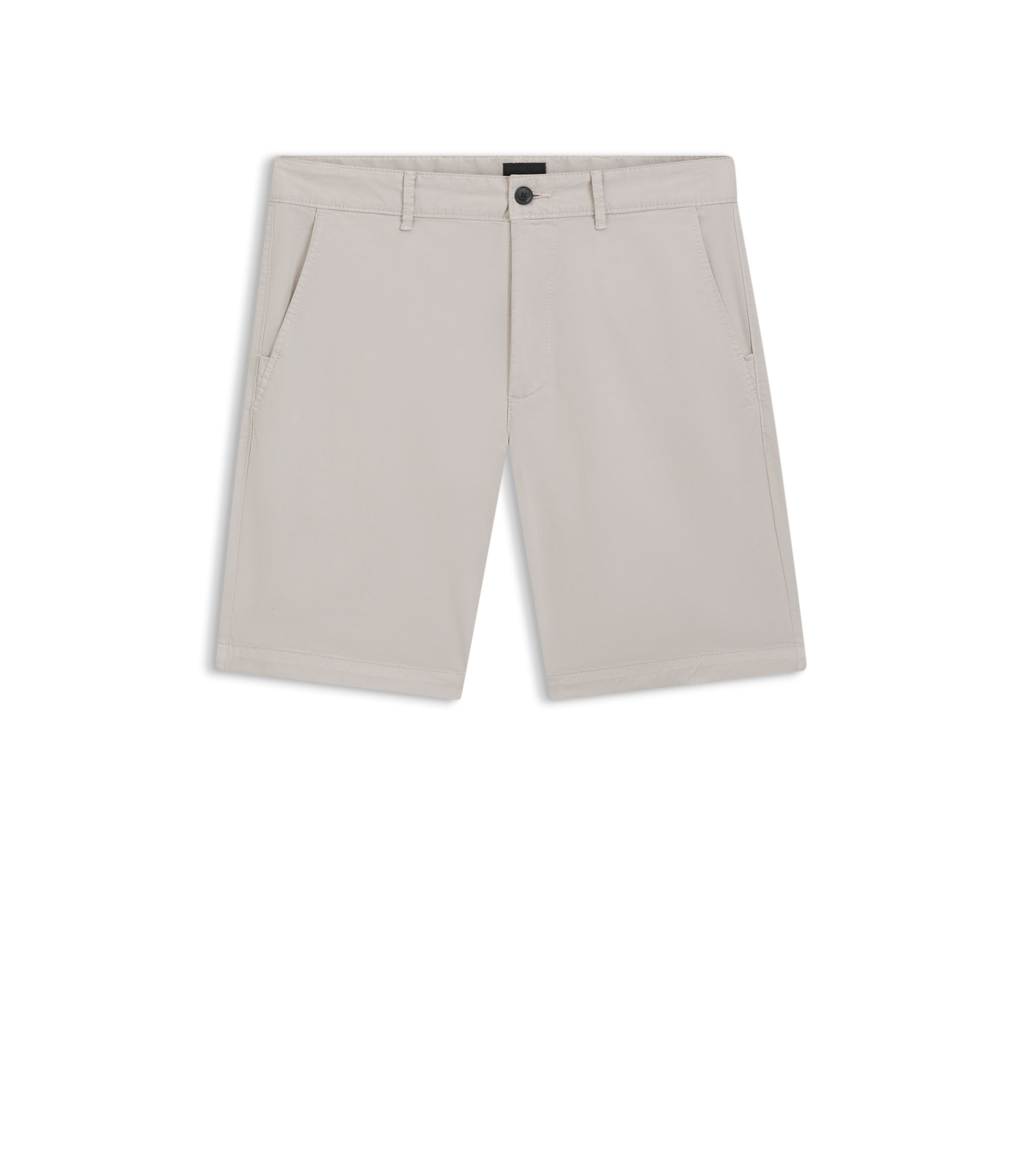 Slim-Fit Shorts aus elastischem Baumwoll-Twill