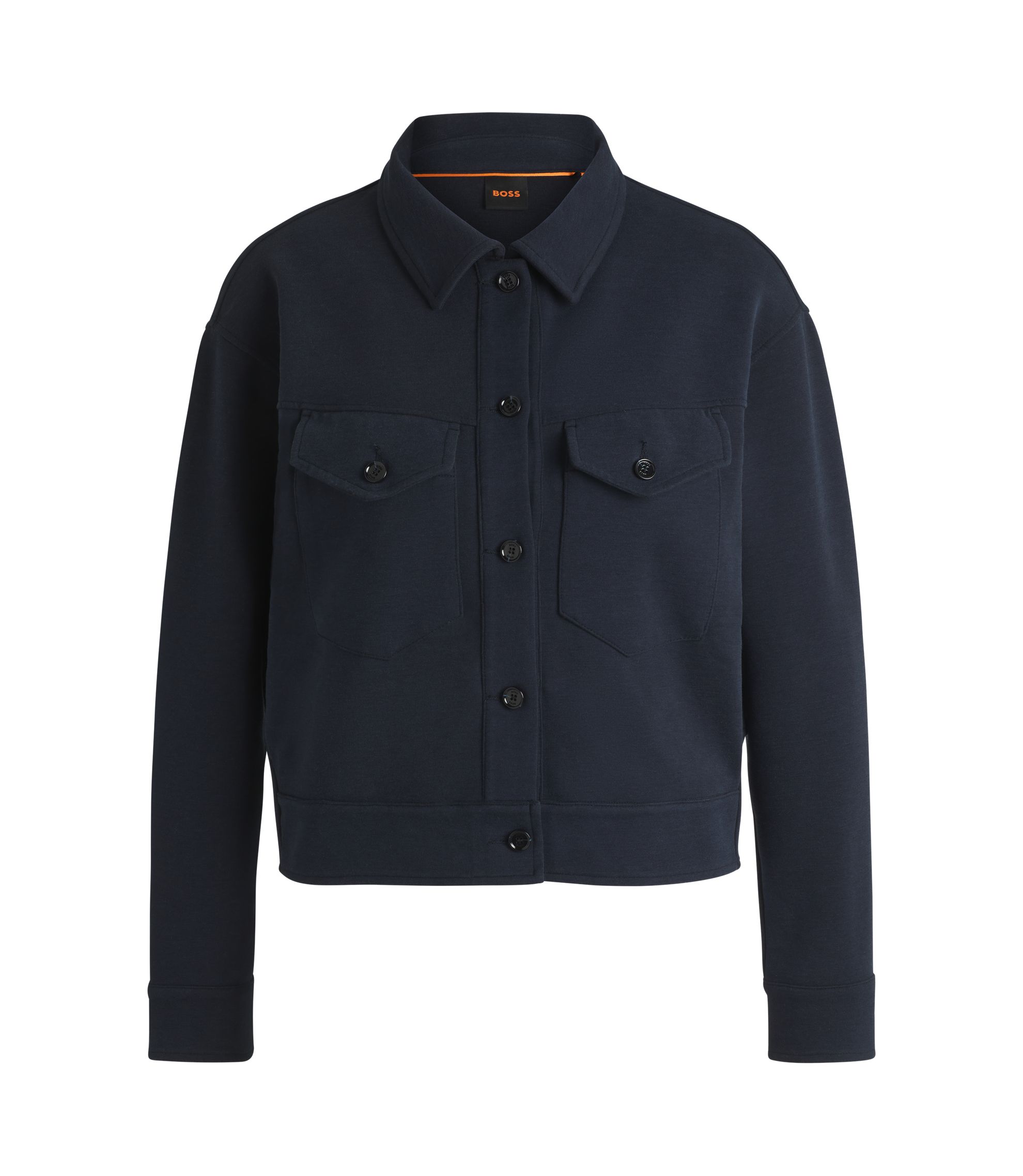 BOSS - ストレッチジャージー ジャケット バックタック - ダークブルー