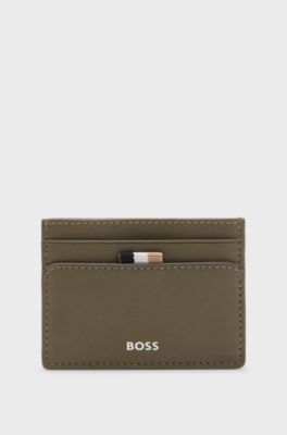 Card holder with foil-embossed logo, Light Green