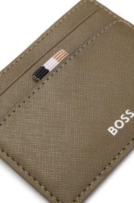 Card holder with foil-embossed logo, Light Green