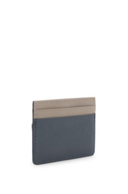Card holder with foil-embossed logo, Dark Blue