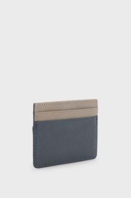 Card holder with foil-embossed logo, Dark Blue