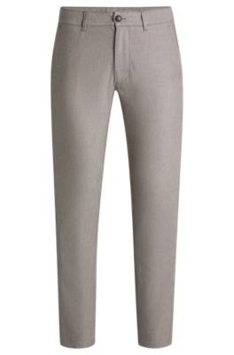Slim-fit trousers in stretch twill 1