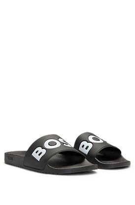 Chanclas fabricadas en Italia con detalle de logo grande