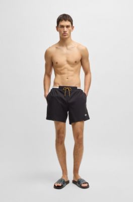 Italian-made slides with large logo detail, Grey