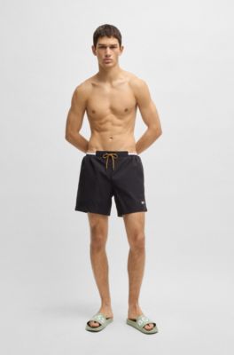 Italian-made slides with large logo detail, Light Green