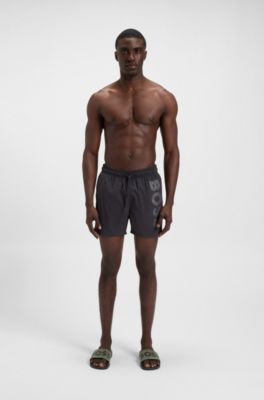 Chanclas fabricadas en Italia con detalle de logo grande, Oliva