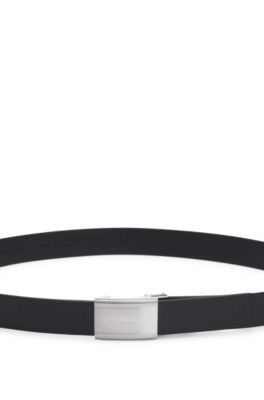 BOSS Men's Grain Leather Belt - 3.5cm Width With Branded Metal Prong Buckle, Classic Dress Belt 6 thumbnail image