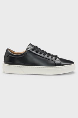 Gary leather trainers, Black