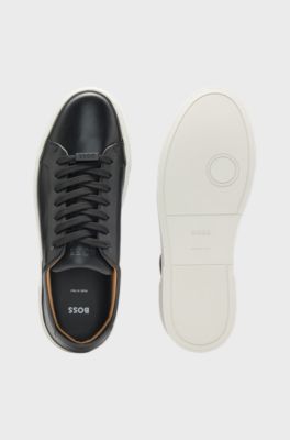 Gary leather trainers, Black