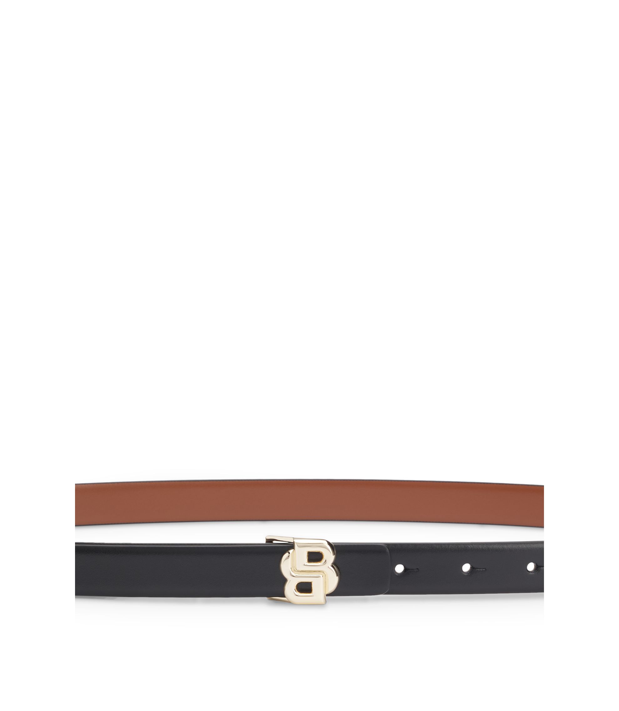 DOOZ Italian Leather  Duo Belt - Reversible Cobalt/Burgundy Perry-Ellis-mens-Cabernet-  main image 2