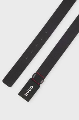 Italian-leather belt, Black