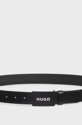 Italian-leather belt, Black