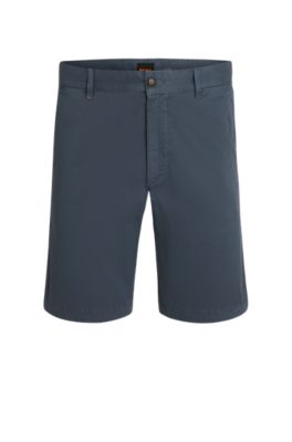 BOSS Orange By HUGO BOSS Men's Slim Fit Chino Shorts – Lightweight Cotton With Pockets