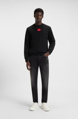 Deportivas con contrafuerte con logo y tejido con efecto lona, Blanco