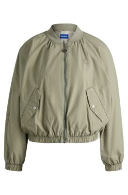 Cazadora bomber de algod&oacute;n con tacto de papel, Cal