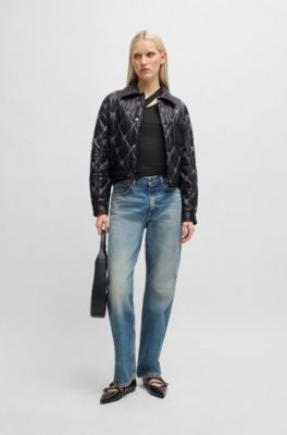 Ribbed tank top with cut-out detail, Black