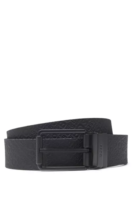 Reversible belt in Italian leather