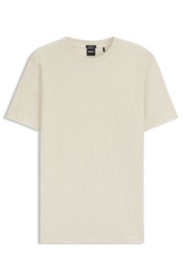 Hugo Boss★スパンコールモノグラムTシャツ HUGO BOSS (ヒューゴボス) モノグラム 総柄 クルーネック 半袖 T