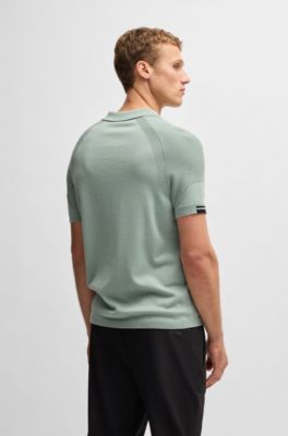 Polo gendarmerie pour femme cooldry anti humidite maille piquée bleu