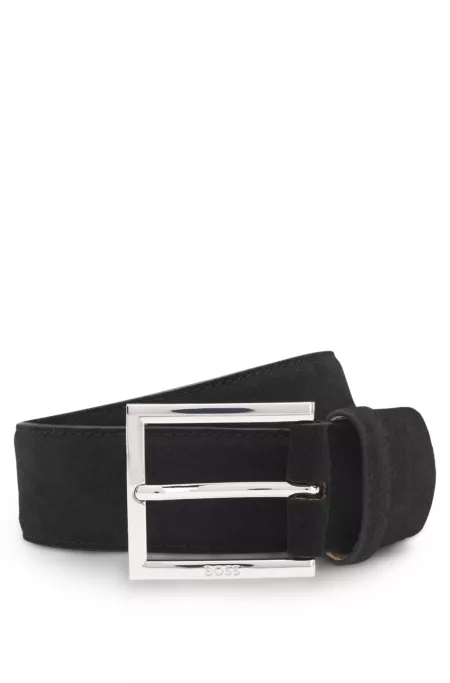Dressletic leather belt with concealed elastic