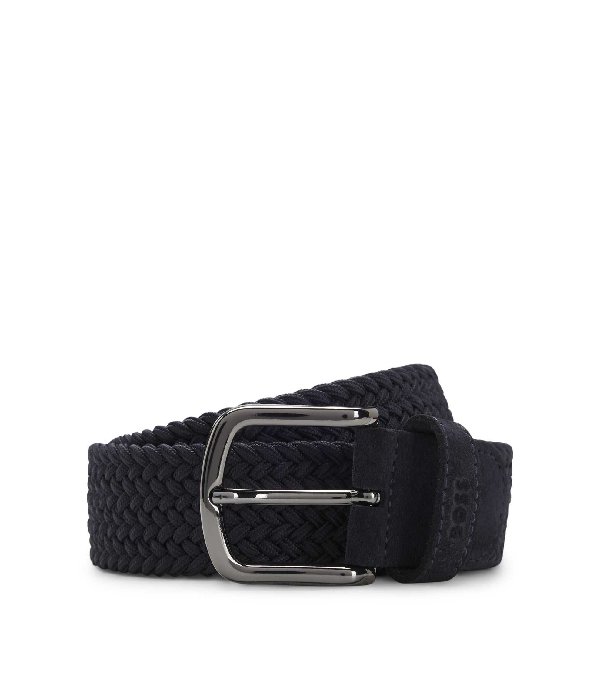 BOSS コントラストカラーディテール＆レザートリム ウーブンベルト BOSS コントラストカラーディテール＆レザートリム ウーブン