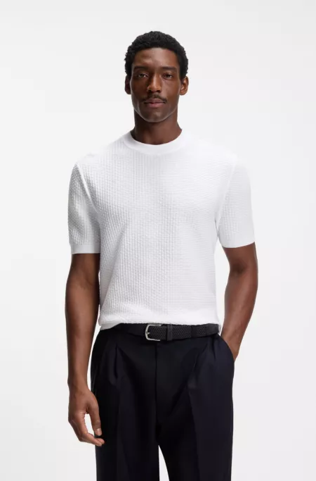 Cinturón de tela con ribetes de piel