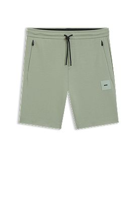 Cotton-blend shorts with stretch